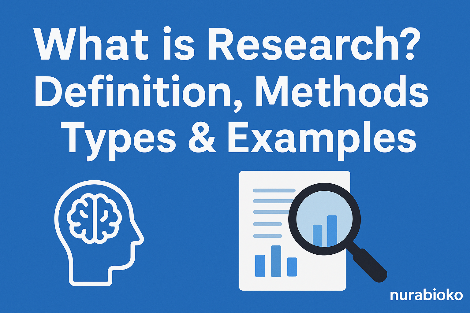 What is Research? definition of Research, methods of Research, types of Research, examples of Research, importance of Research